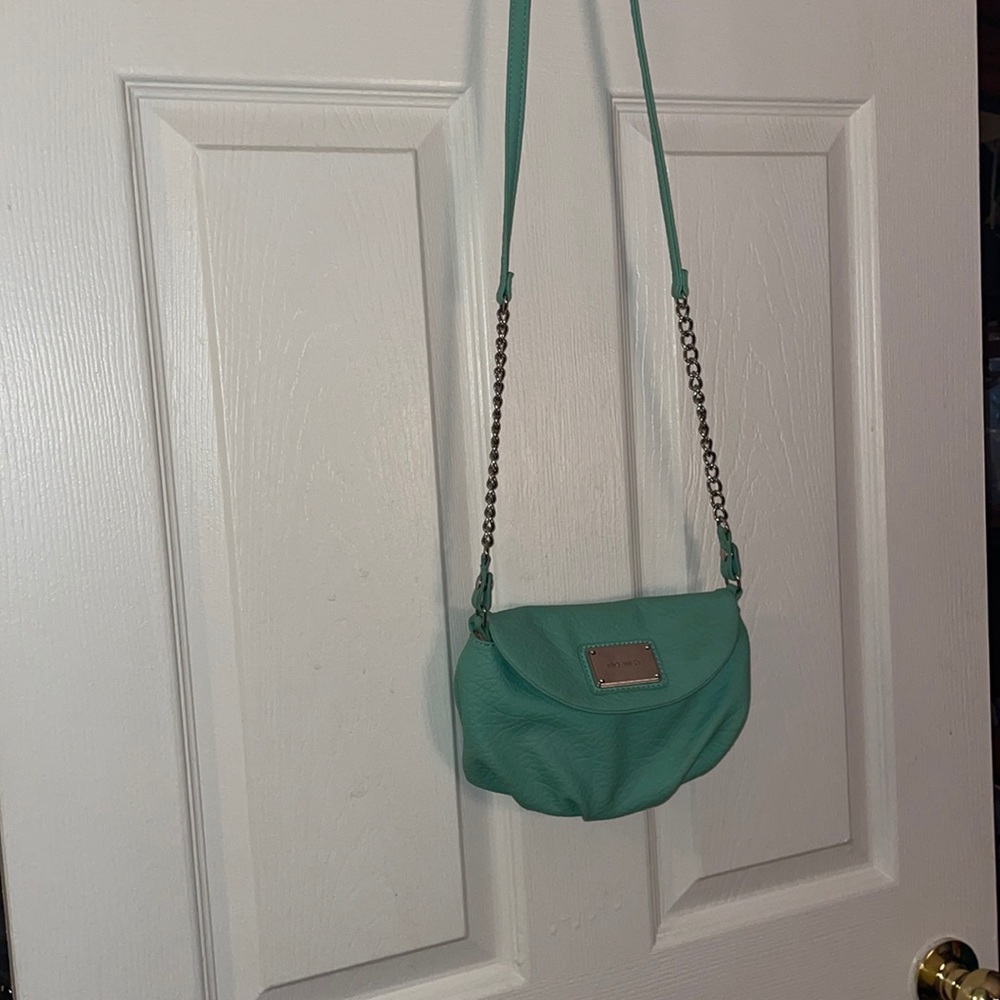 Leather Nine West Chain Strap Crossbody small purse